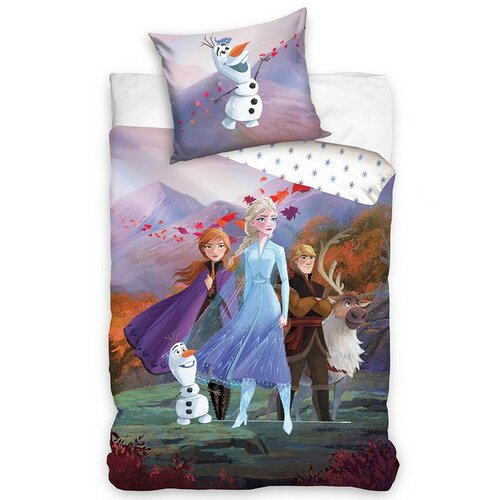 Carbotex Detské bavlnené obliečky Ľadové Kráľovstvo Mágia Lesného Vánku