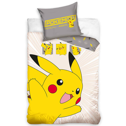 Carbotex Detské bavlnené obliečky Pokémon Pikachu v Akcii