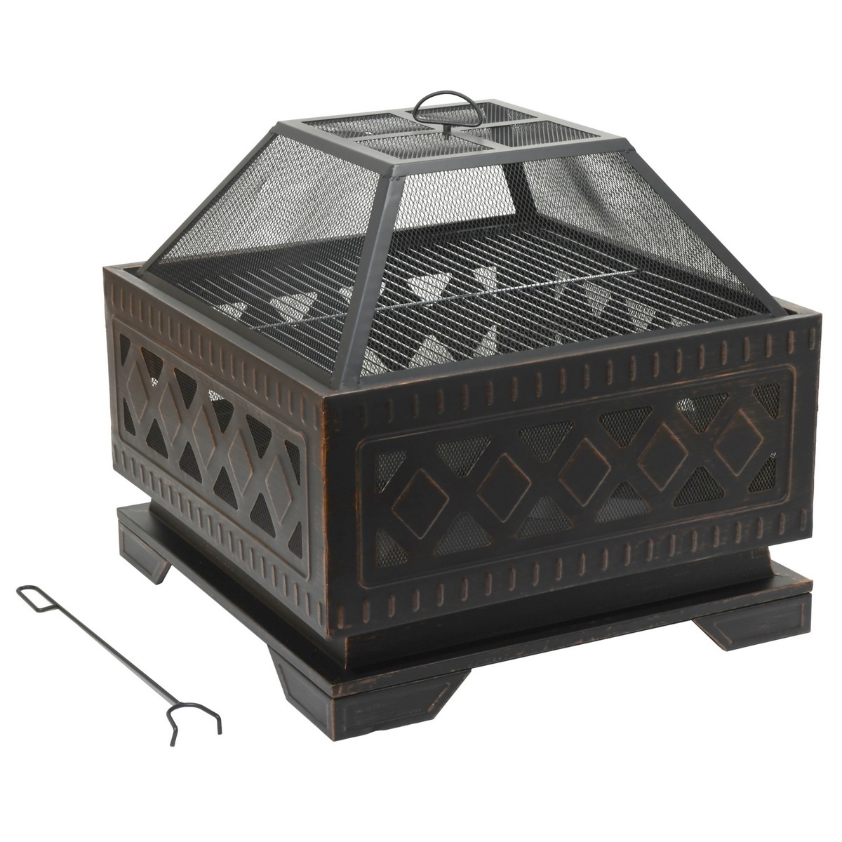 Cattara 13009 Ohnisko s poklopom Square Cattara 13009 Ohnisko s poklopom Square