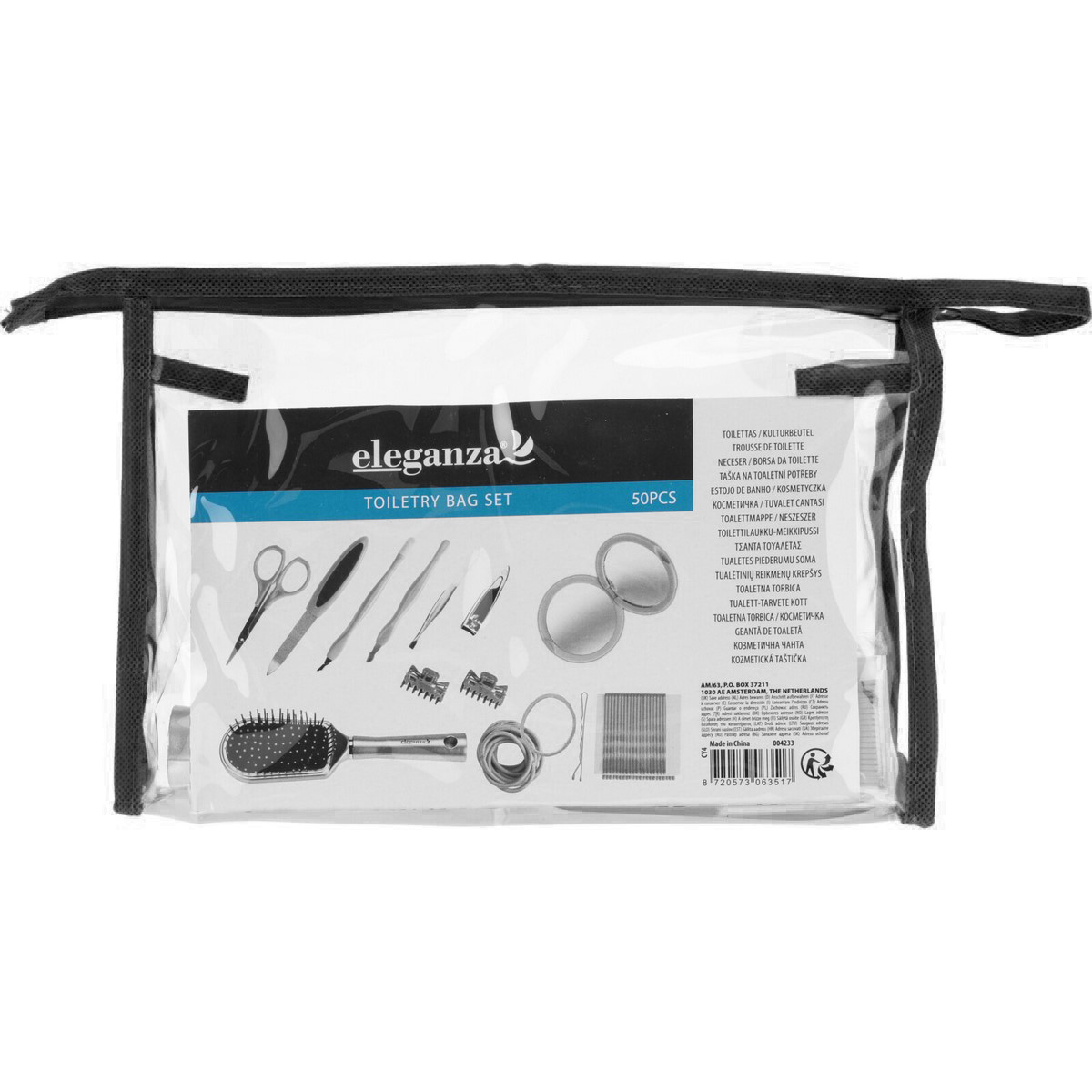 Cestovná toaletná taštička čierna Cestovná toaletná taštička čierna