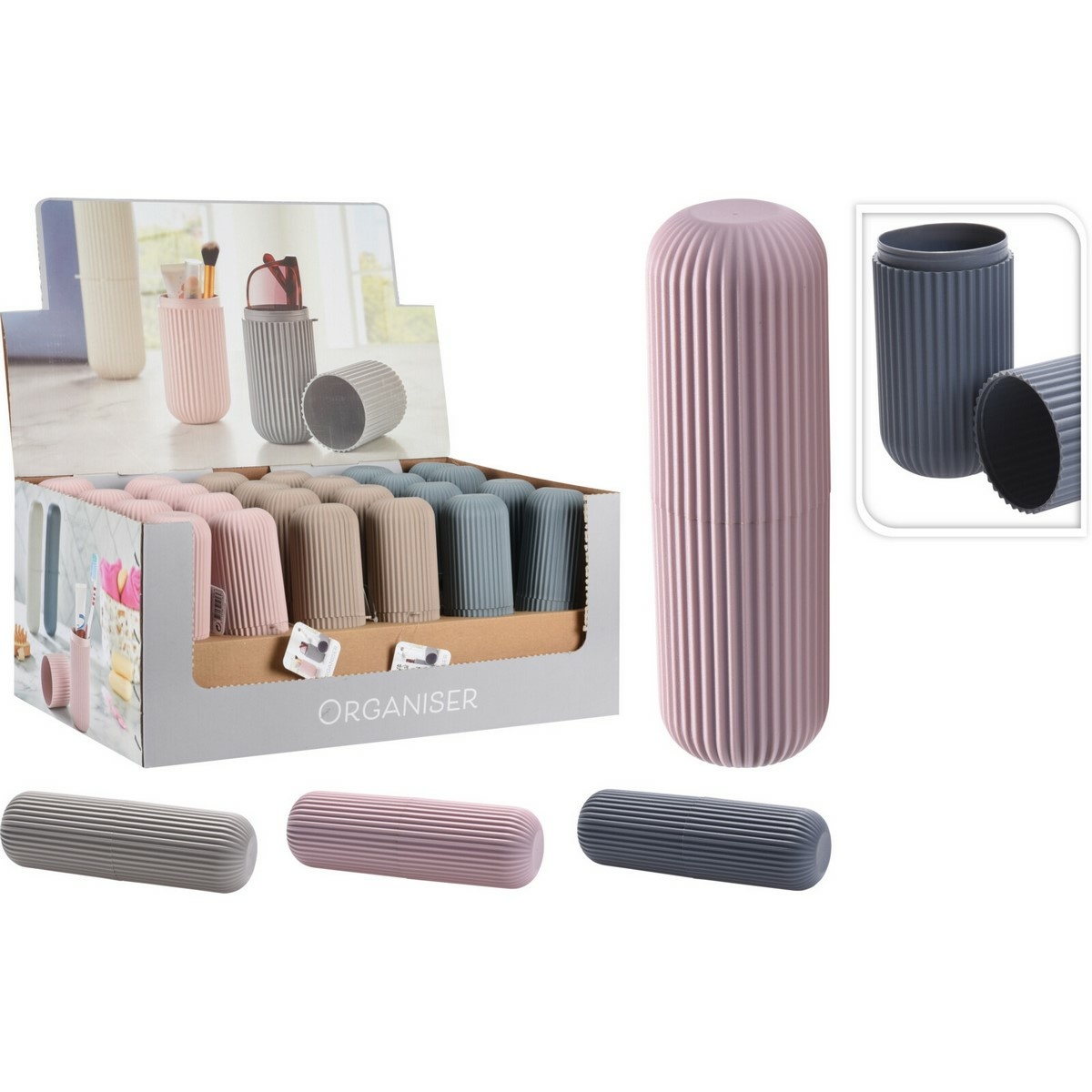 Cestovný organizér/púzdro Stripe ružová