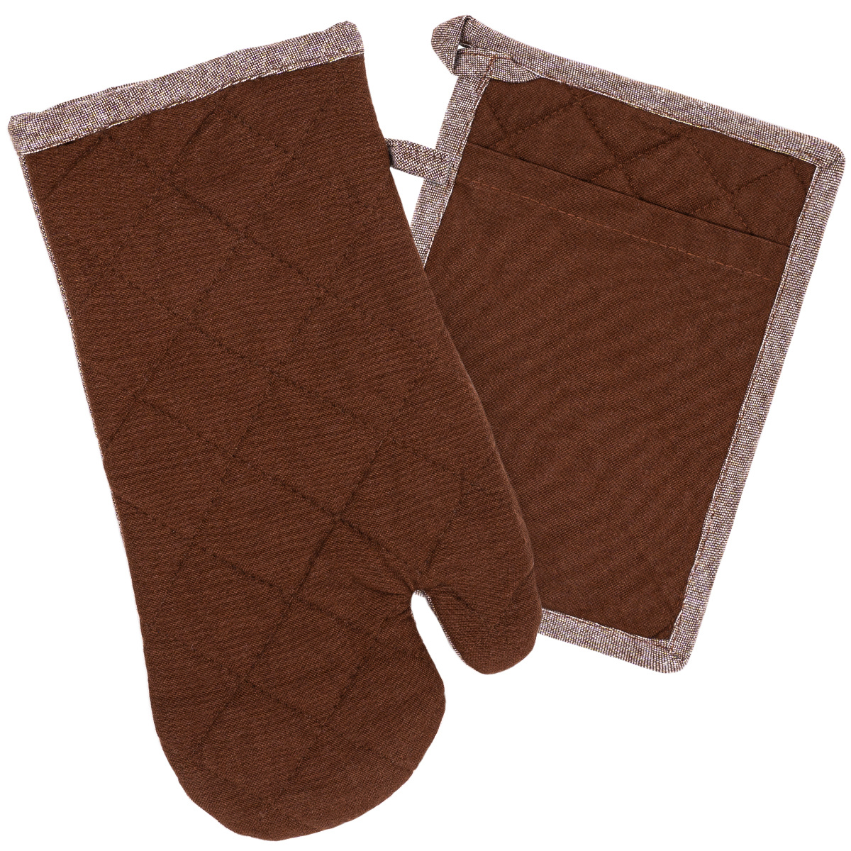 Trade Concept Chňapka a podložka Heda čokoládová Trade Concept Chňapka a podložka Heda čokoládová