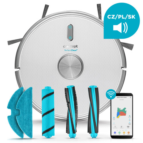Concept VR3125 robotický vysávač s mopom 2v1 Perfect Clean Concept VR3125 robotický vysávač s mopom 2v1 Perfect Clean