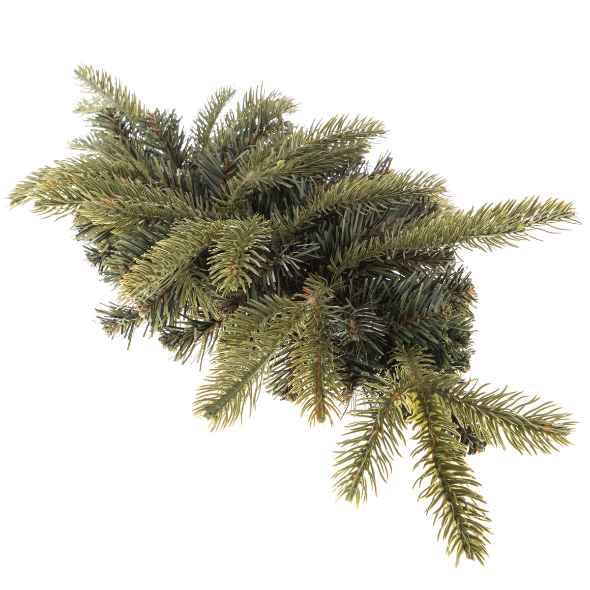 Dekoračný korpus z umelých smrekových vetiev