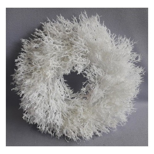 Dekoračný veniec Saria biela