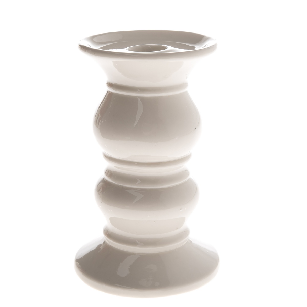 Dekoratívny svietnik Roll biela Dekoratívny svietnik Roll biela