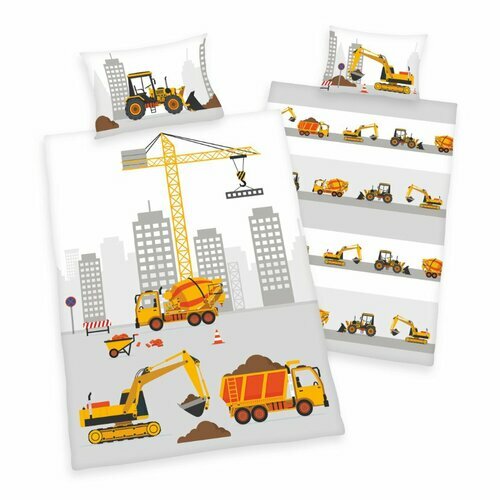 Herding Detské flanelové obliečky Jana Na stavbe Herding Detské flanelové obliečky Jana Na stavbe