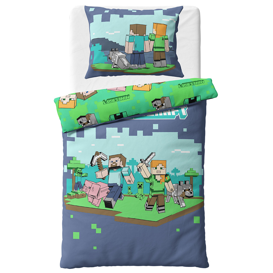 Detské obliečky Minecraft Hor sa do Boja