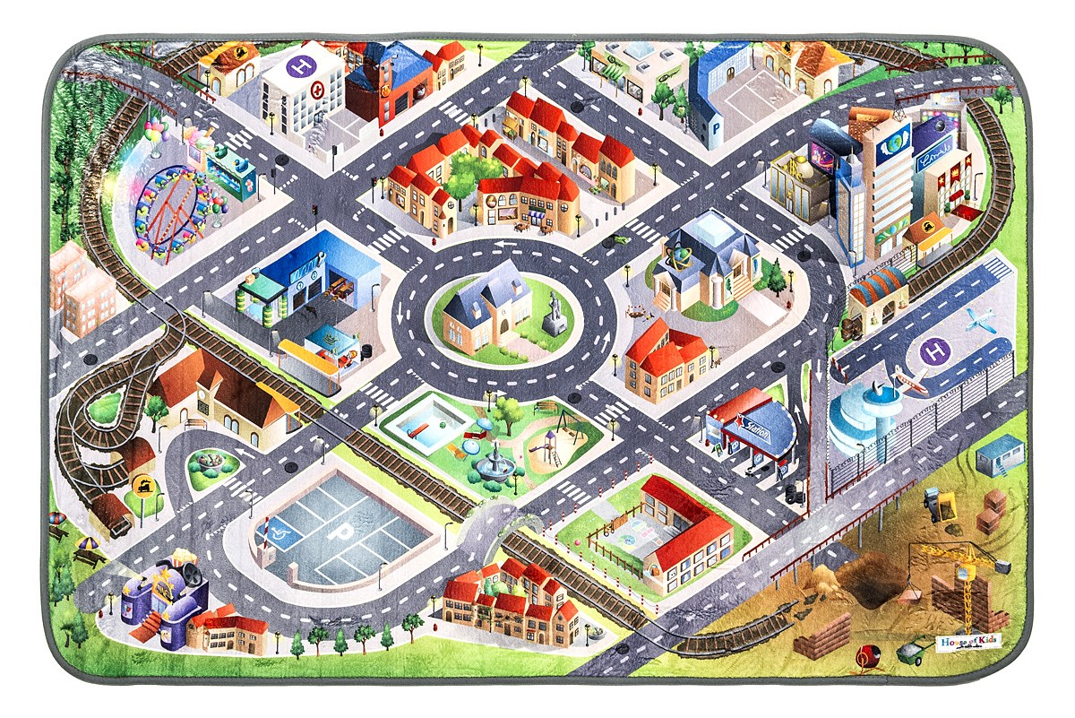 Vopi Detský koberec Ultra Soft Letisko Vopi Detský koberec Ultra Soft Letisko