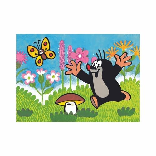 Dino Puzzle Krtko a hríb 66x47cm 24 dielikov v krabici 30x20x6cm 24m+ Dino Puzzle Krtko a hríb 66x47cm 24 dielikov v krabici 30x20x6cm 24m+