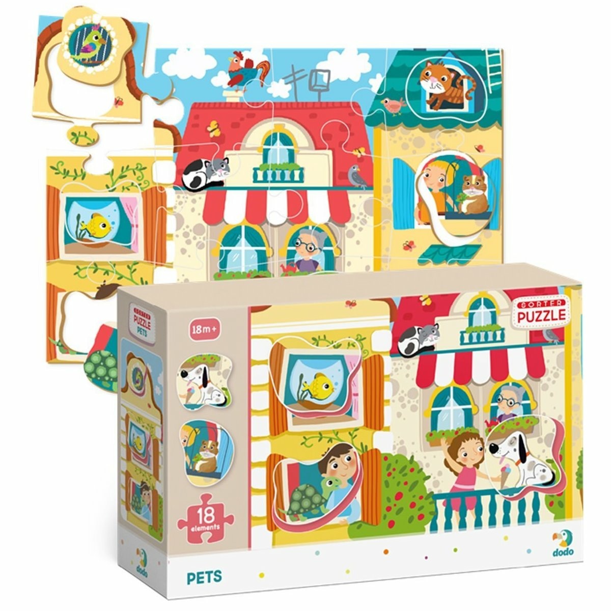 Dodo Puzzle s vkladačkou Maznáčikovia Dodo Puzzle s vkladačkou Maznáčikovia