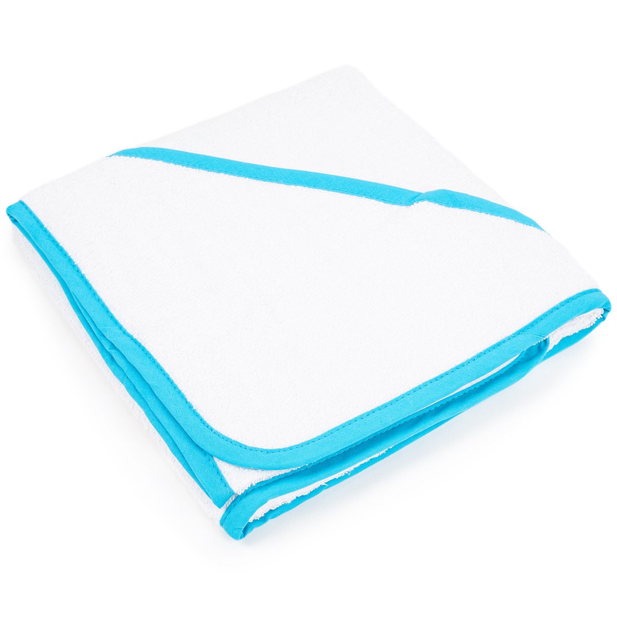 Profod Dojčenská osuška s kapucňou Biela / modrá Profod Dojčenská osuška s kapucňou Biela / modrá