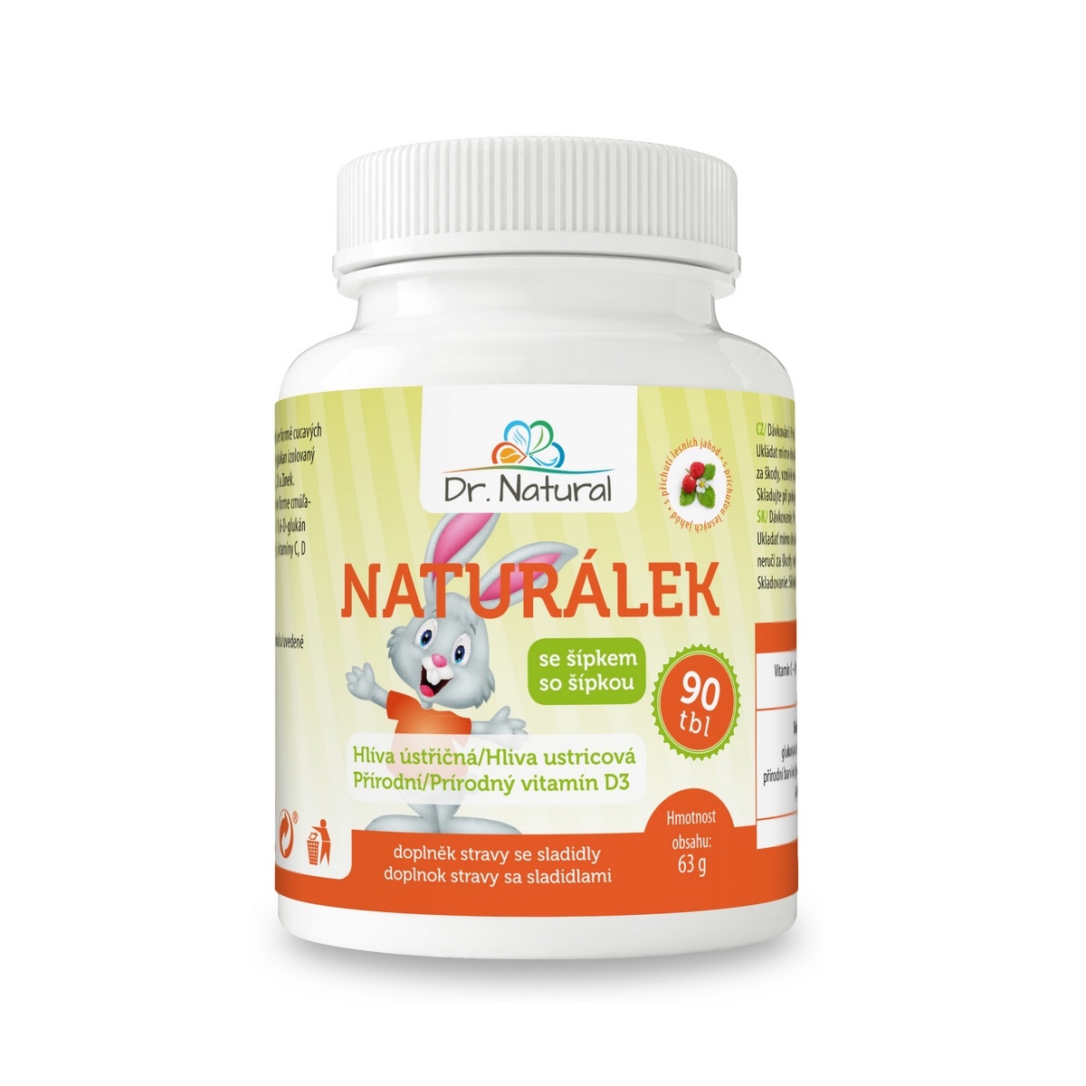 Dr.Natural Naturálek Hliva ustricová s vit. D pre děti Dr.Natural Naturálek Hliva ustricová s vit. D pre děti