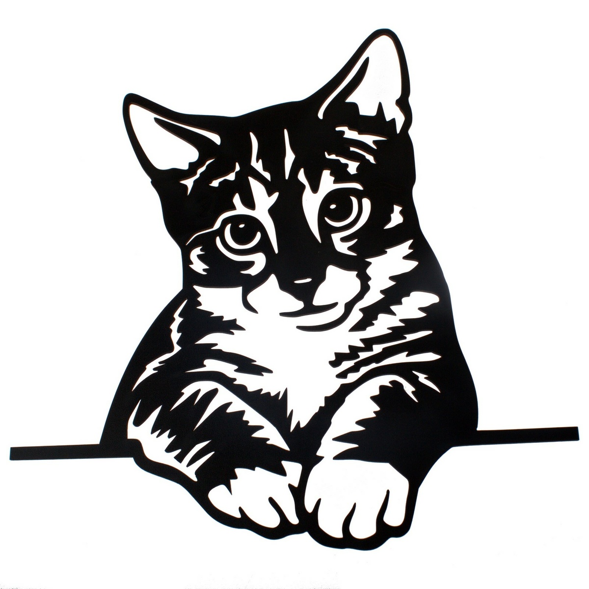 Drevená vyrezávaná dekorácia na stenu Mačka domáca Drevená vyrezávaná dekorácia na stenu Mačka domáca