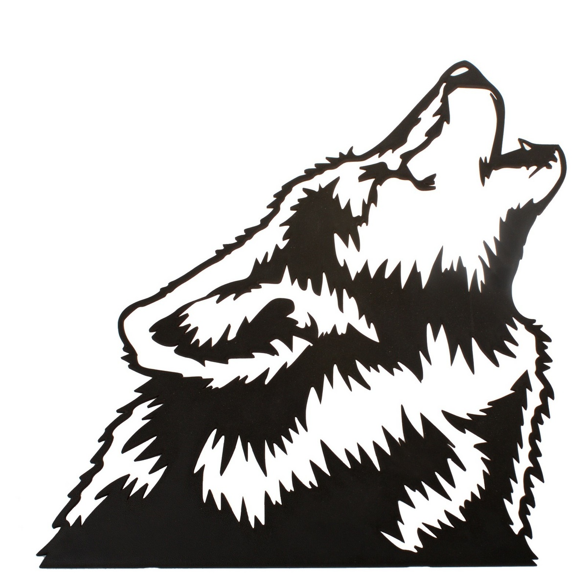 Drevená vyrezávaná dekorácia na stenu Profil vlka Drevená vyrezávaná dekorácia na stenu Profil vlka