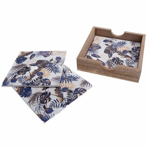 Drevené podtácky so stojanom Drevené podtácky so stojanom