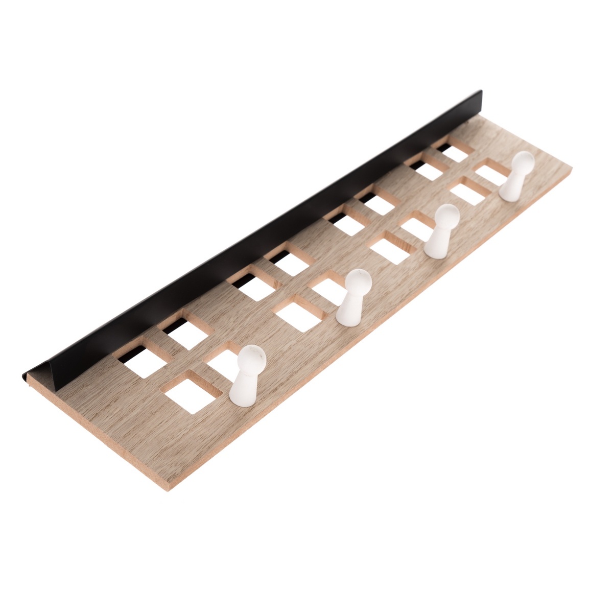 Drevený vešiak Finestre hnedá