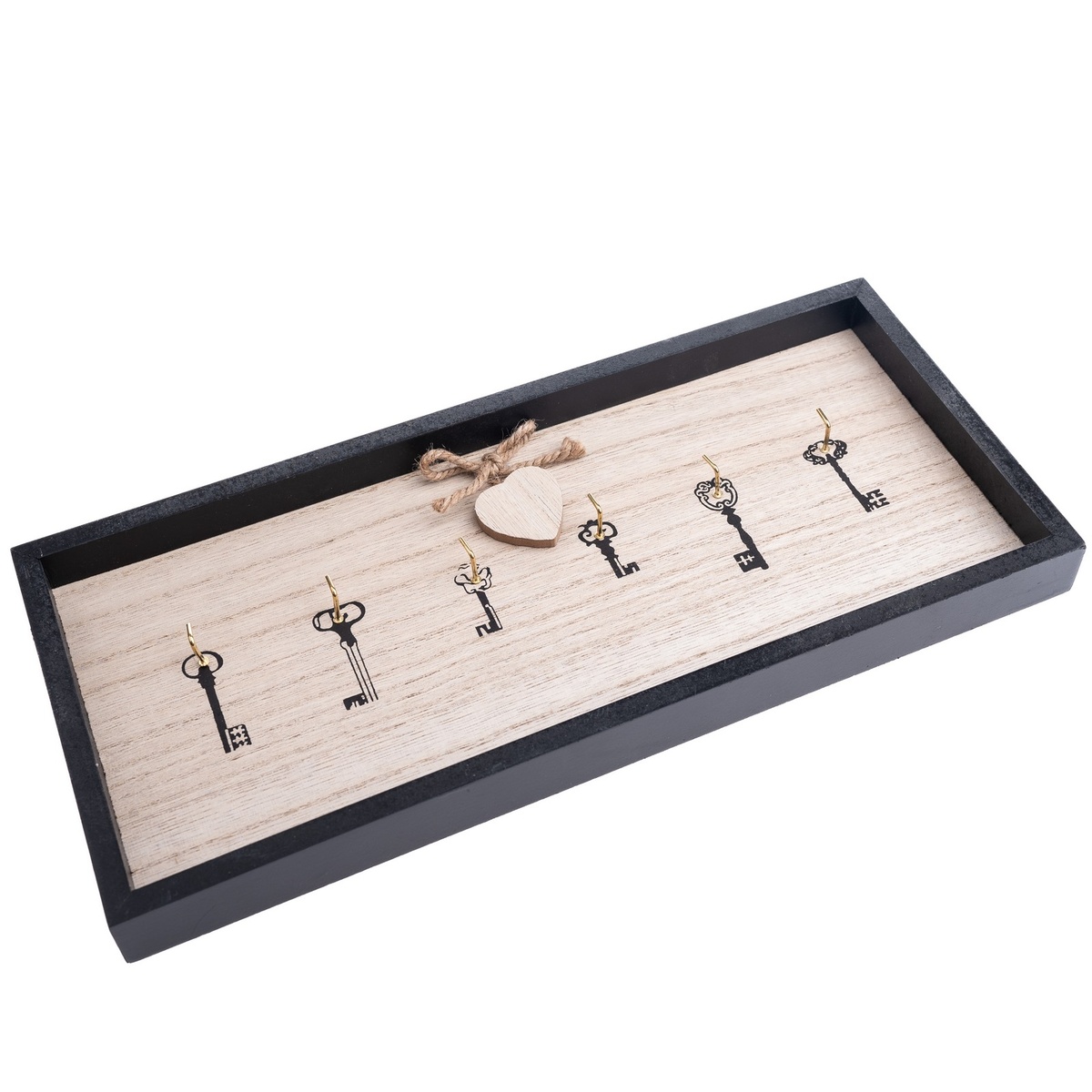 Drevený vešiak na kľúče Wooden heart