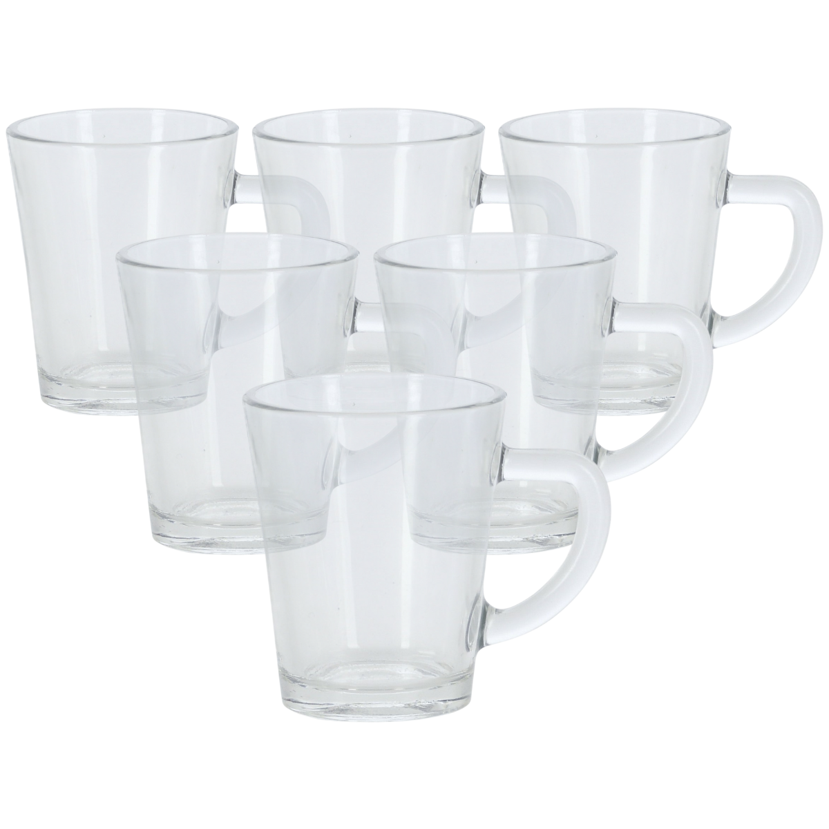 EH 6-dielna sada sklenených šálok na expresso