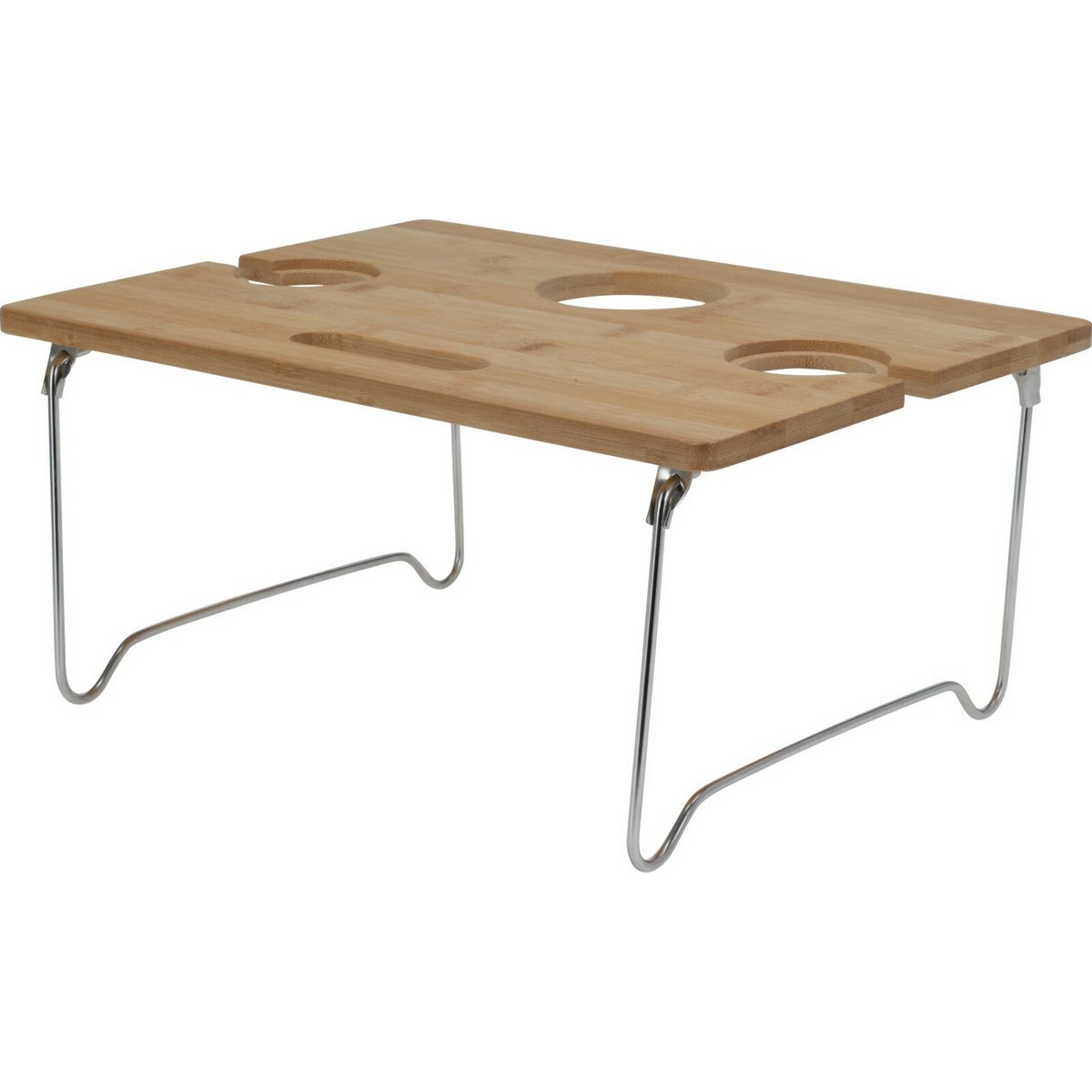 EH Skladací bambusový stolík na víno