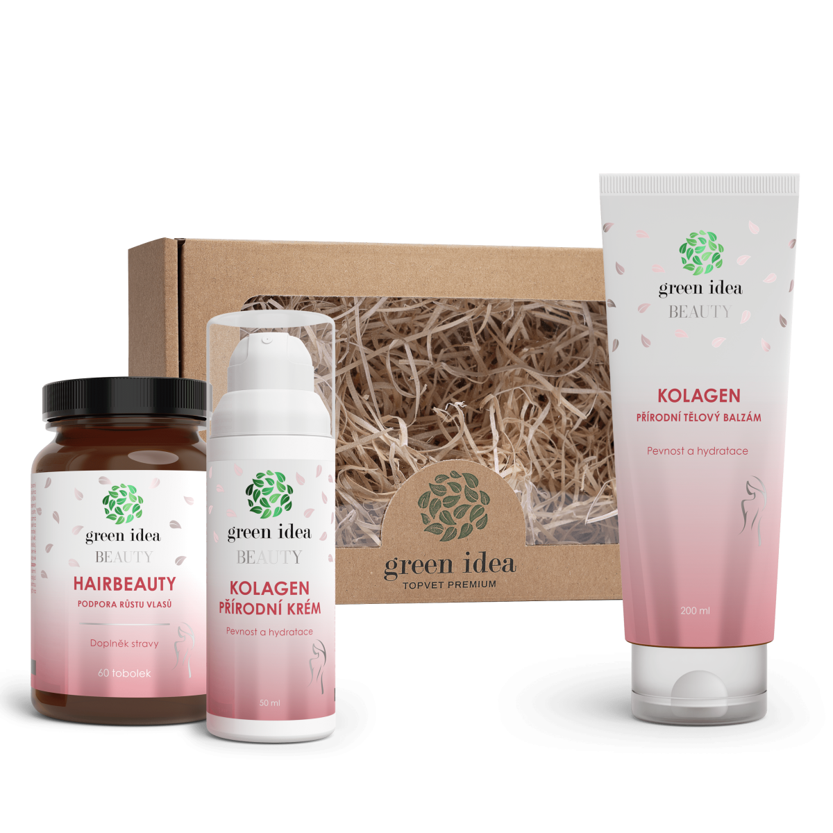 Green Idea Darčeková sady Vlasy a krásna pokožka Green Idea Darčeková sady Vlasy a krásna pokožka