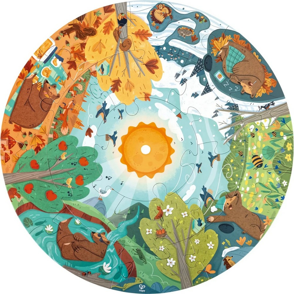 Hape Puzzle - Štyri ročné obdobia Hape Puzzle - Štyri ročné obdobia