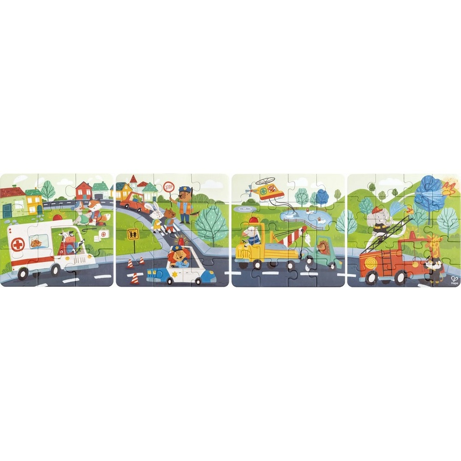 Hape Puzzle - Záchranné vozidlá Hape Puzzle - Záchranné vozidlá