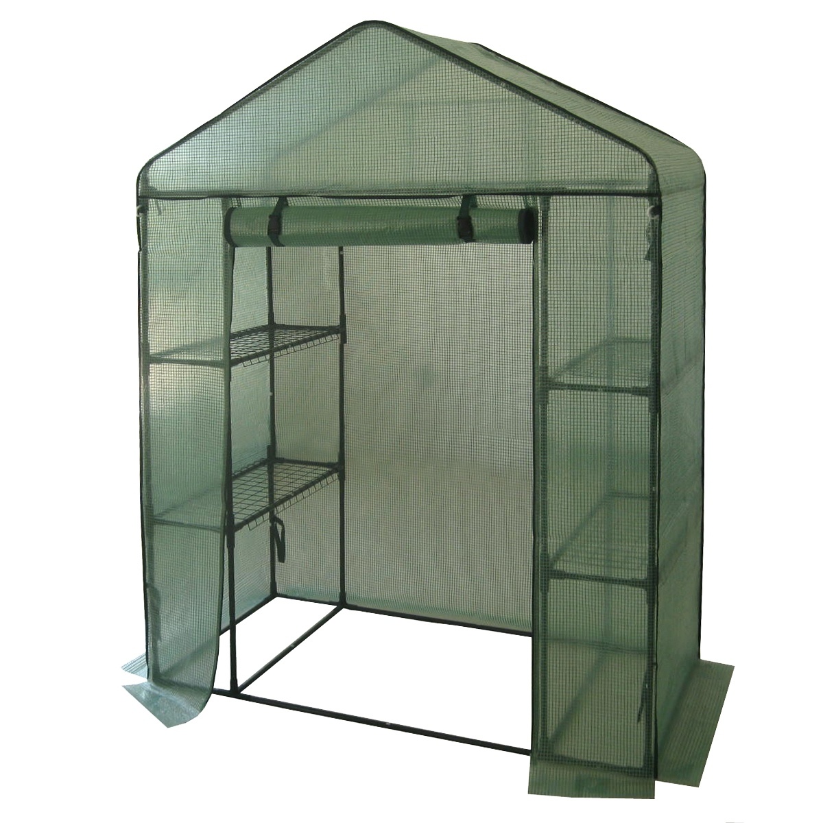 HAPPY GREEN Fóliovník s policemi 140 x 73 x 200 cm HAPPY GREEN Fóliovník s policemi 140 x 73 x 200 cm