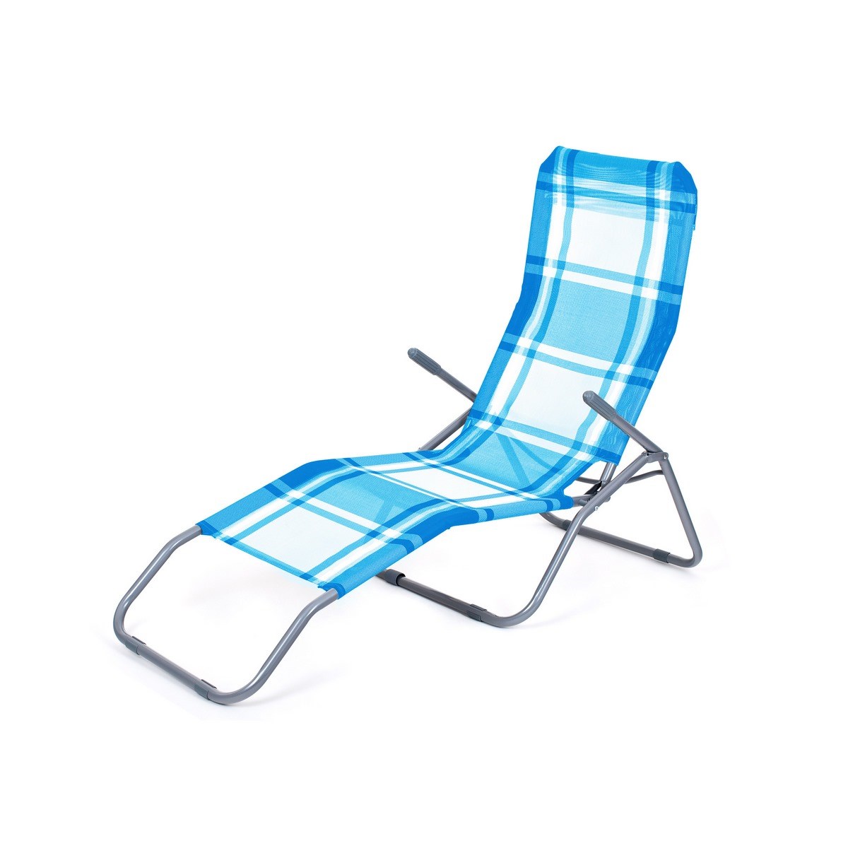 Happy Green Plážové ležadlo kocka modrá Happy Green Plážové ležadlo kocka modrá