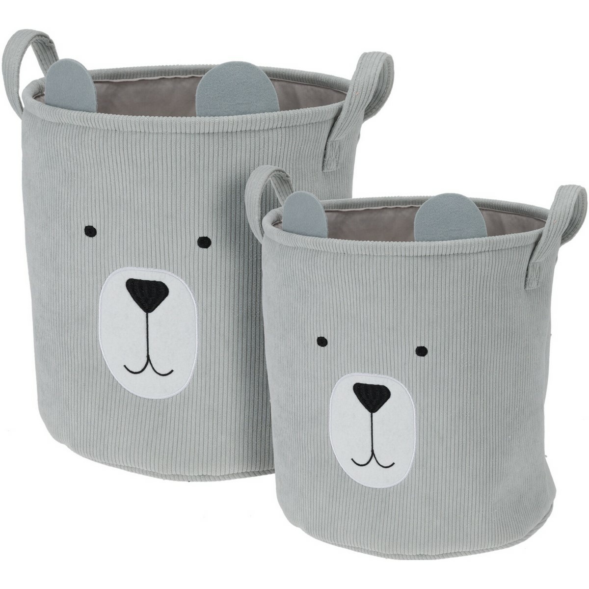 Hatu Sada detských textilných košov Medveď Hatu Sada detských textilných košov Medveď