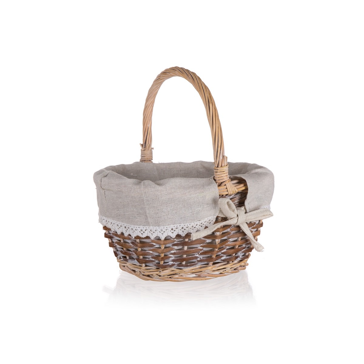 Home Decor Prútený košík s držadlom Duo