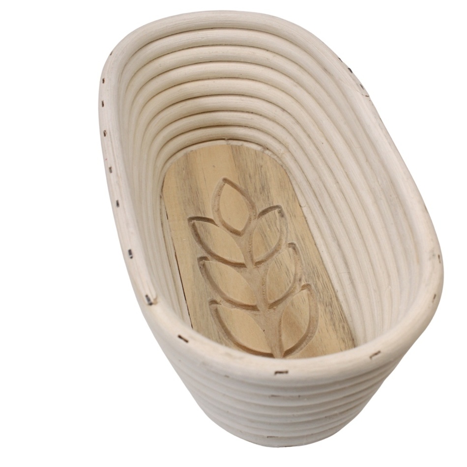 Home Elements Ošatka oválna s dreveným dnom Klas 26 x 13 x 9 cm