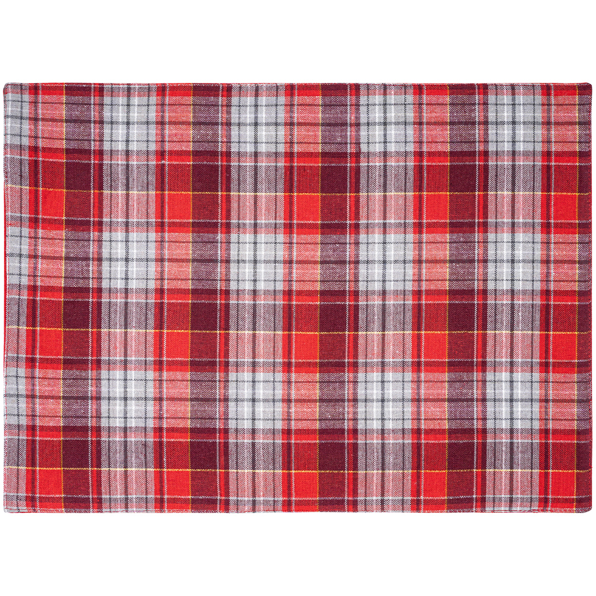 Home Elements Prestieranie Káro červenosivá