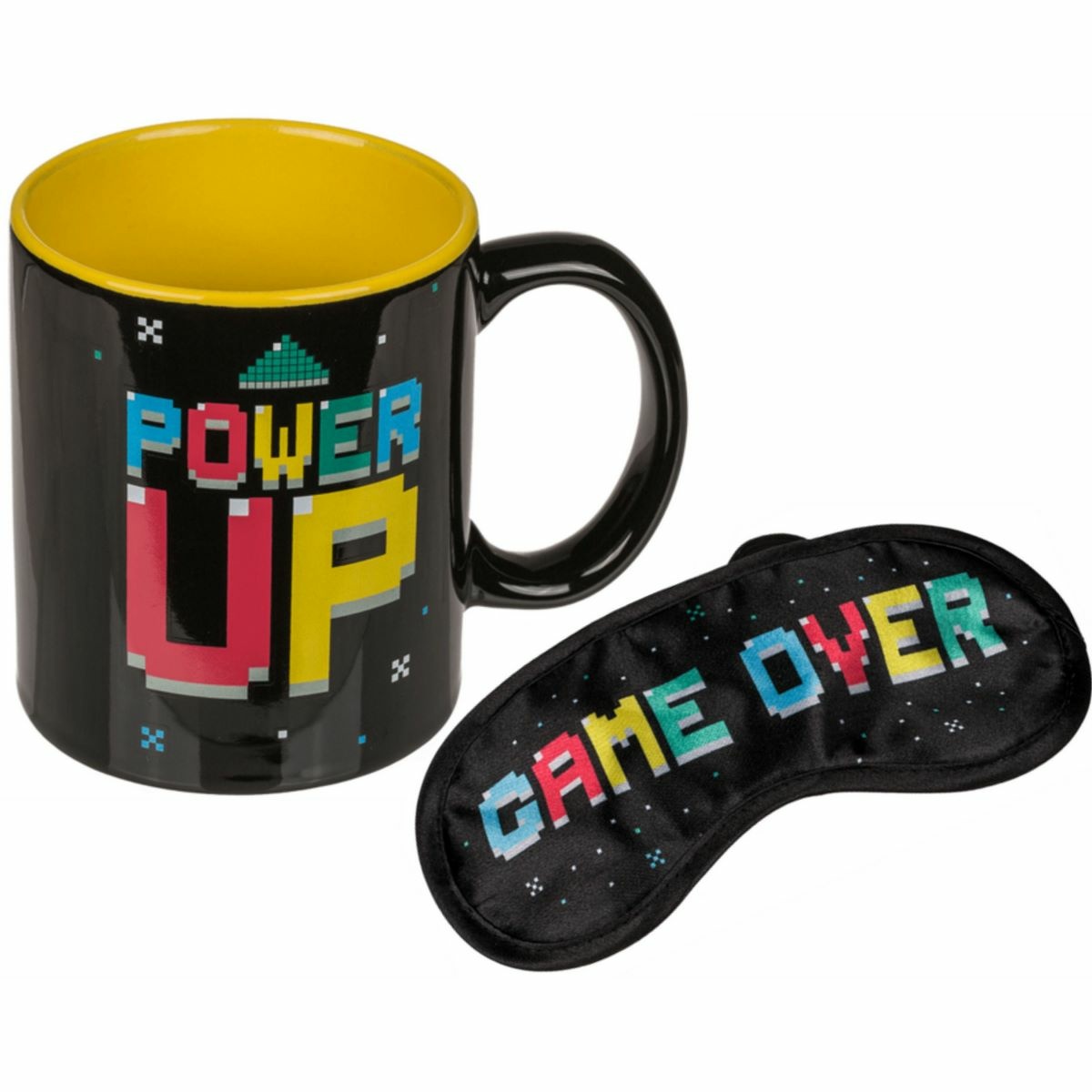Hrnček a maska na oči Power Up/Game Over Hrnček a maska na oči Power Up/Game Over