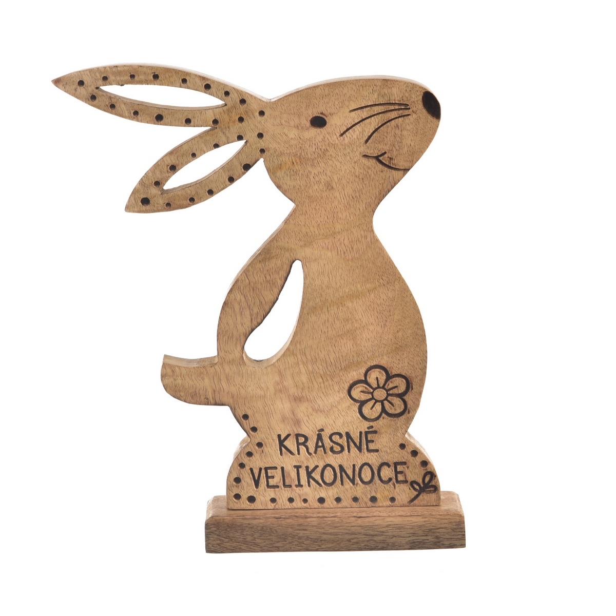 InDecor Zajac z mangového dreva Krásna Veľká noc InDecor Zajac z mangového dreva Krásna Veľká noc