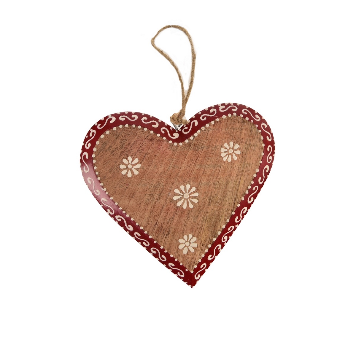 InDecor Závesné srdce z mangového dreva Folk InDecor Závesné srdce z mangového dreva Folk