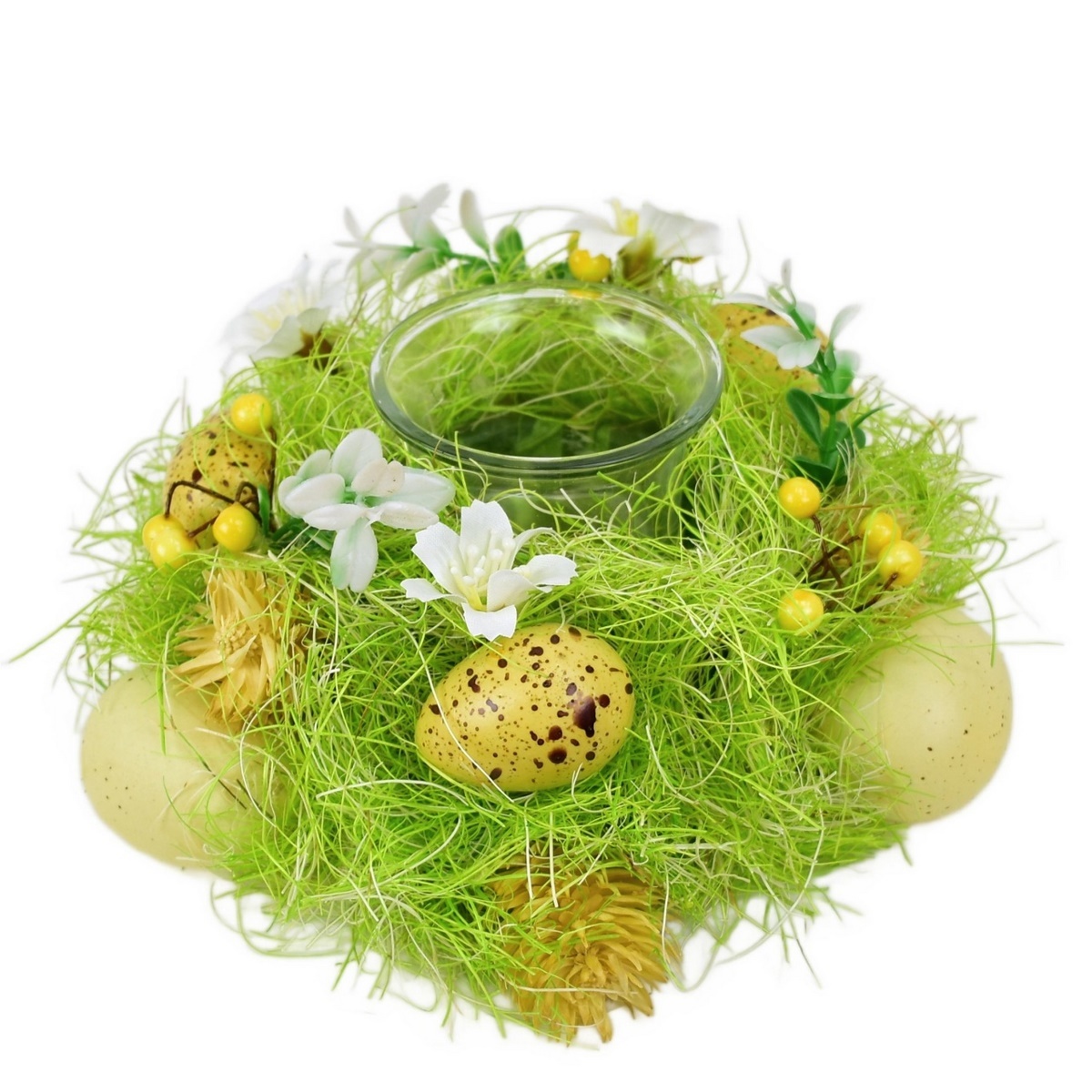 Jarný svietnik s motýlikom a vajíčkami Jarný svietnik s motýlikom a vajíčkami