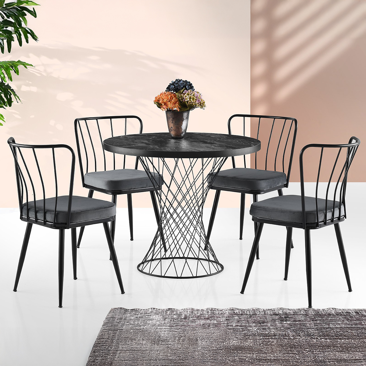 Jedálenský stôl Pota Black Jedálenský stôl Pota Black