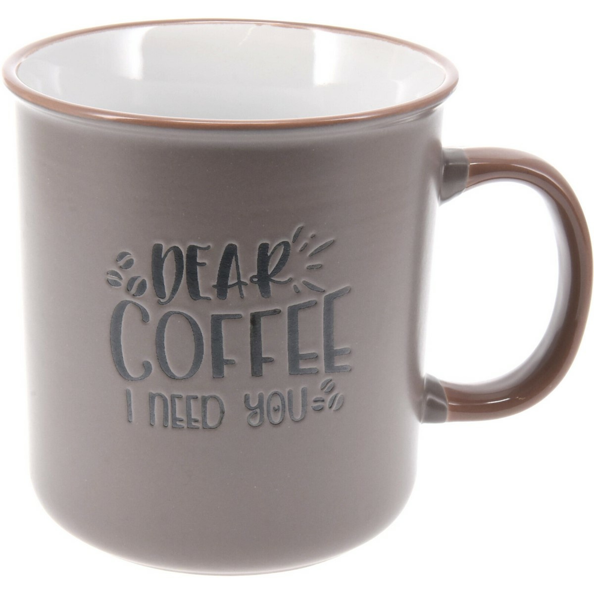 Kameninový hrnček Coffee sivá