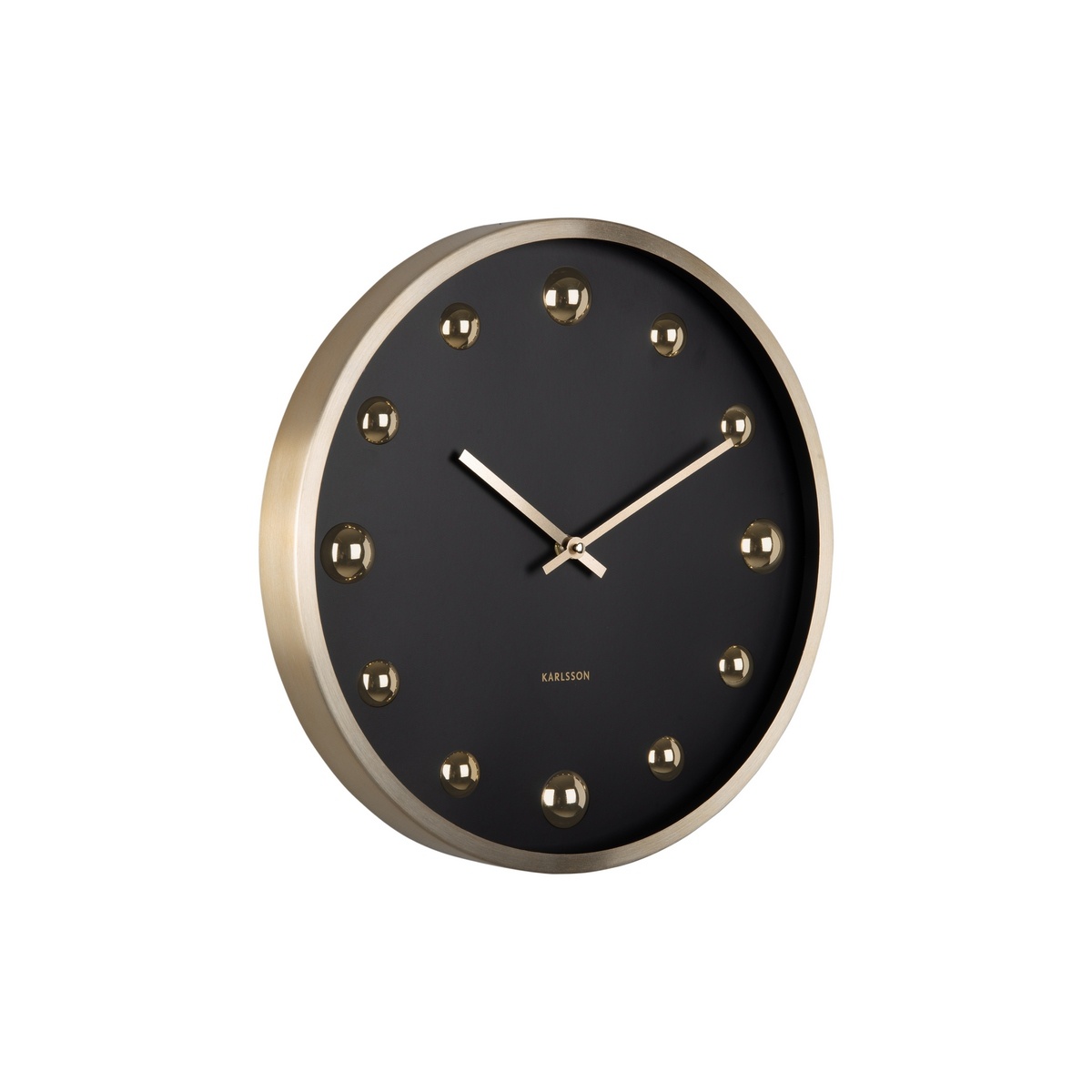 Karlsson 5971BK dizajnové nástenné hodiny čierna Karlsson 5971BK dizajnové nástenné hodiny čierna