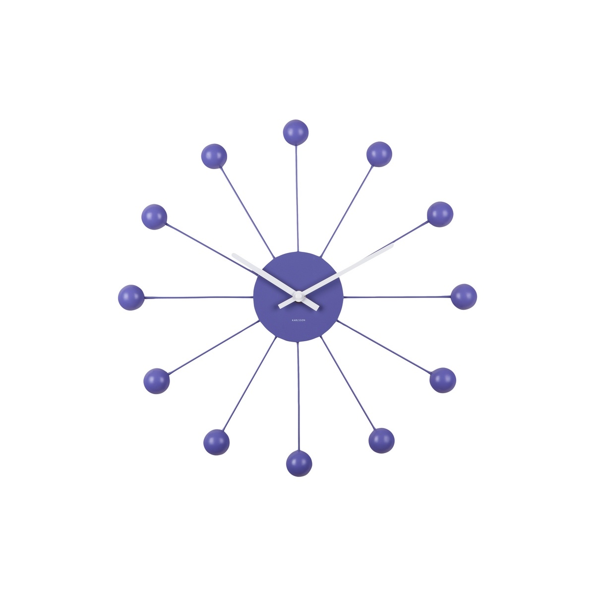Karlsson 5977PU dizajnové nástenné hodiny fialová Karlsson 5977PU dizajnové nástenné hodiny fialová