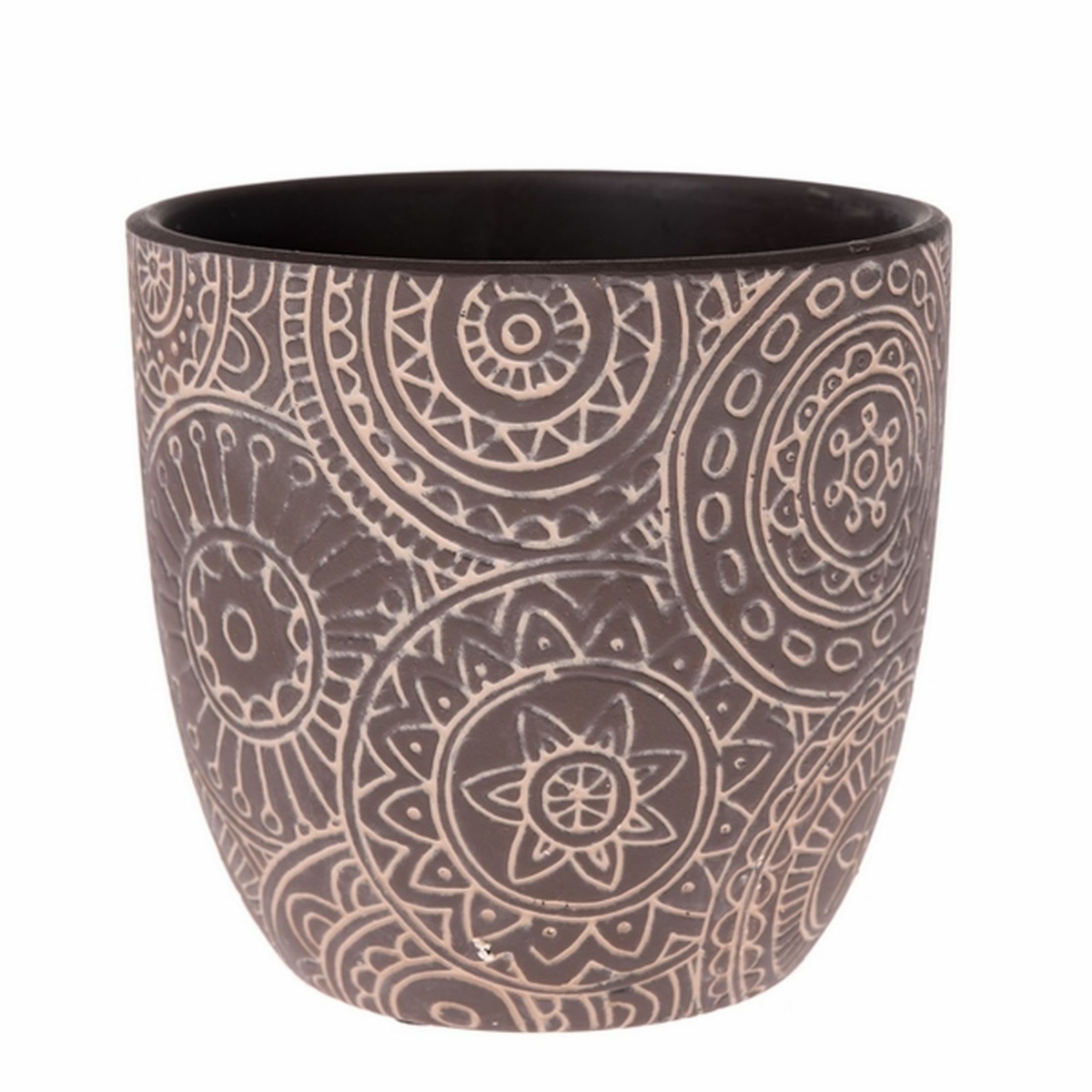 Keramický obal na kvetináč Ornament