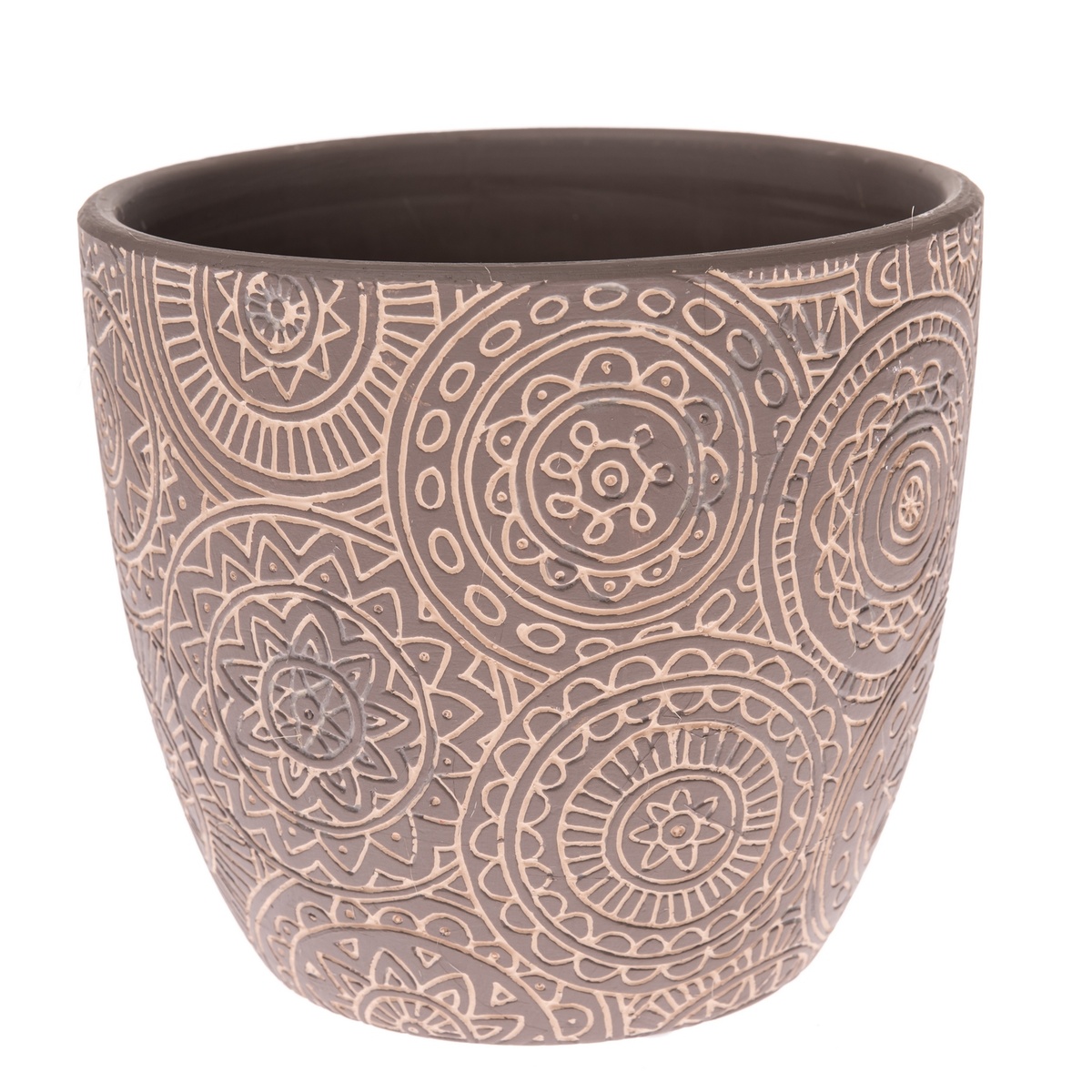 Keramický obal na kvetináč Ornament