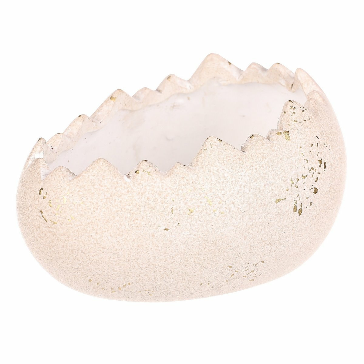 Keramický obal na kvety Škrupina na ležato