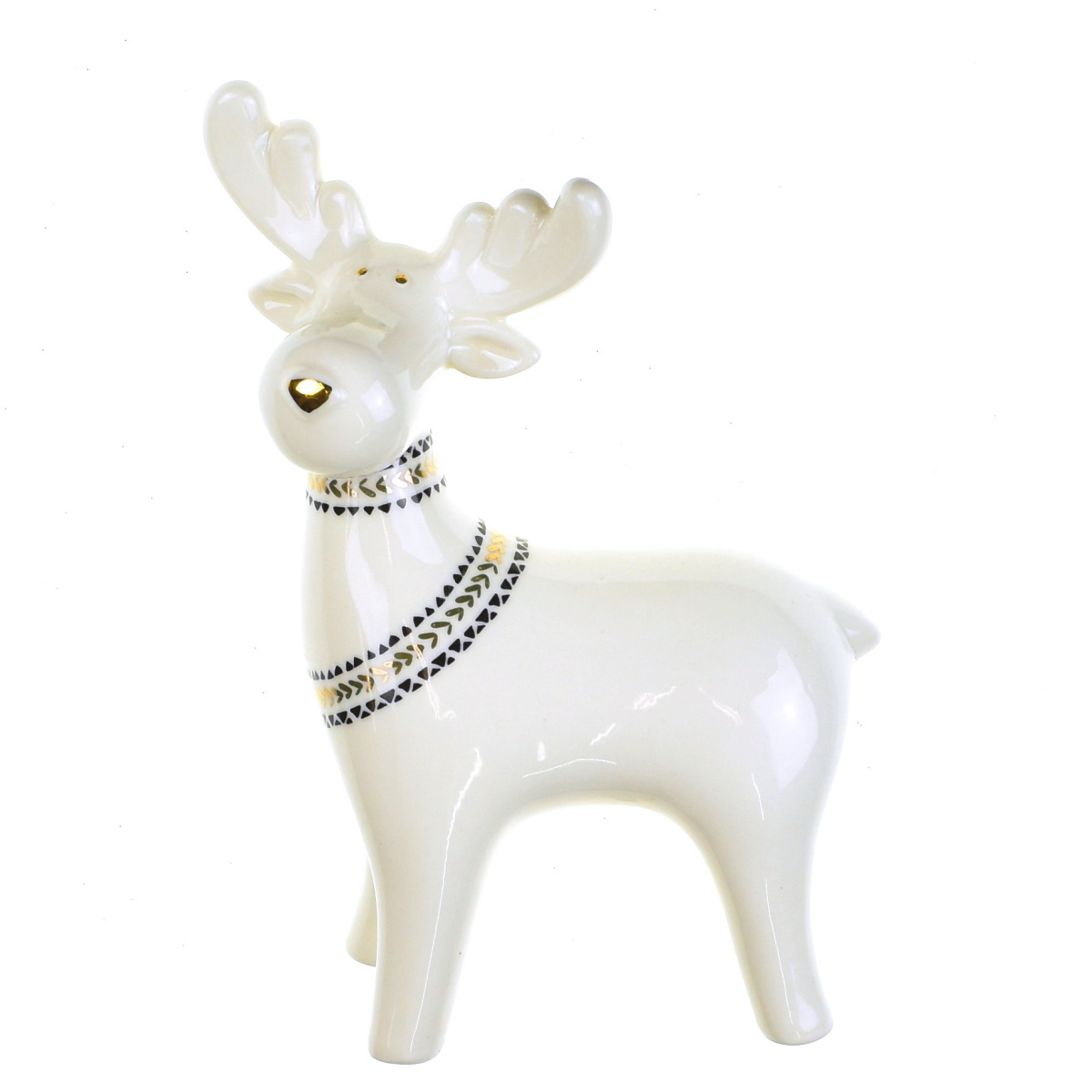 Keramický sob so zlatými doplnkami Keramický sob so zlatými doplnkami