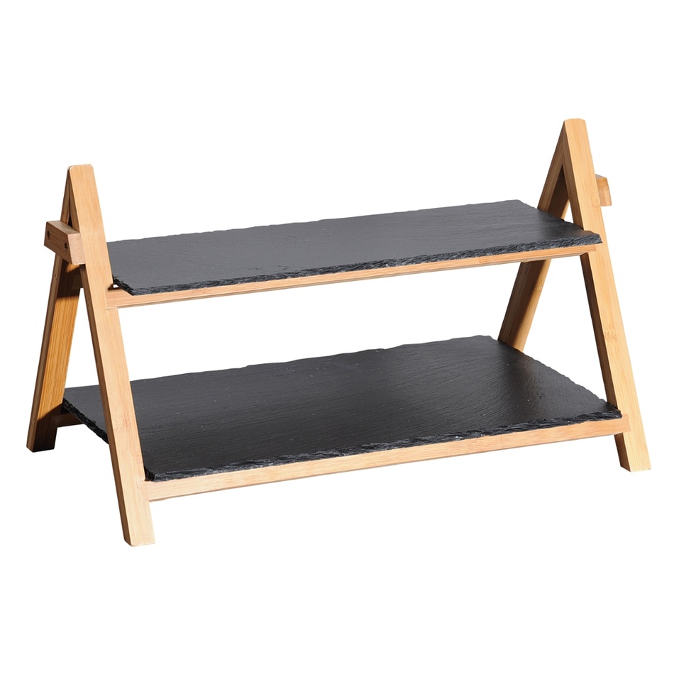 Kesper 38118 Bridlicový etažér 2 poschodia