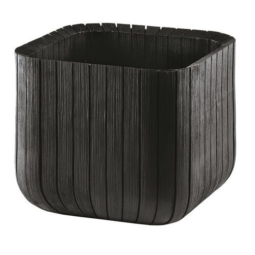 Keter Plastový kvetináč Cube planter M sivá