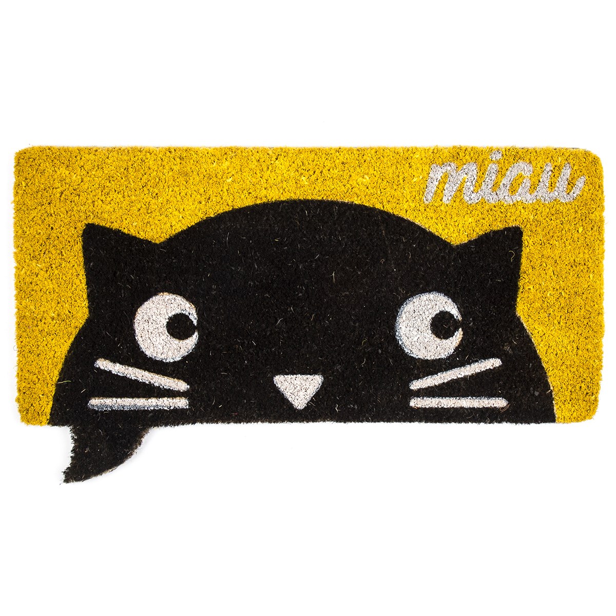 Trade Concept Kokosová rohožka Miau žltá Trade Concept Kokosová rohožka Miau žltá