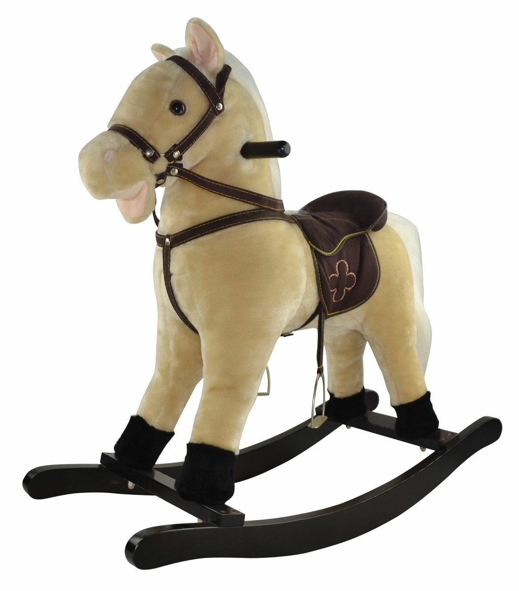 Kôň hojdací béžový plyš Kôň hojdací béžový plyš