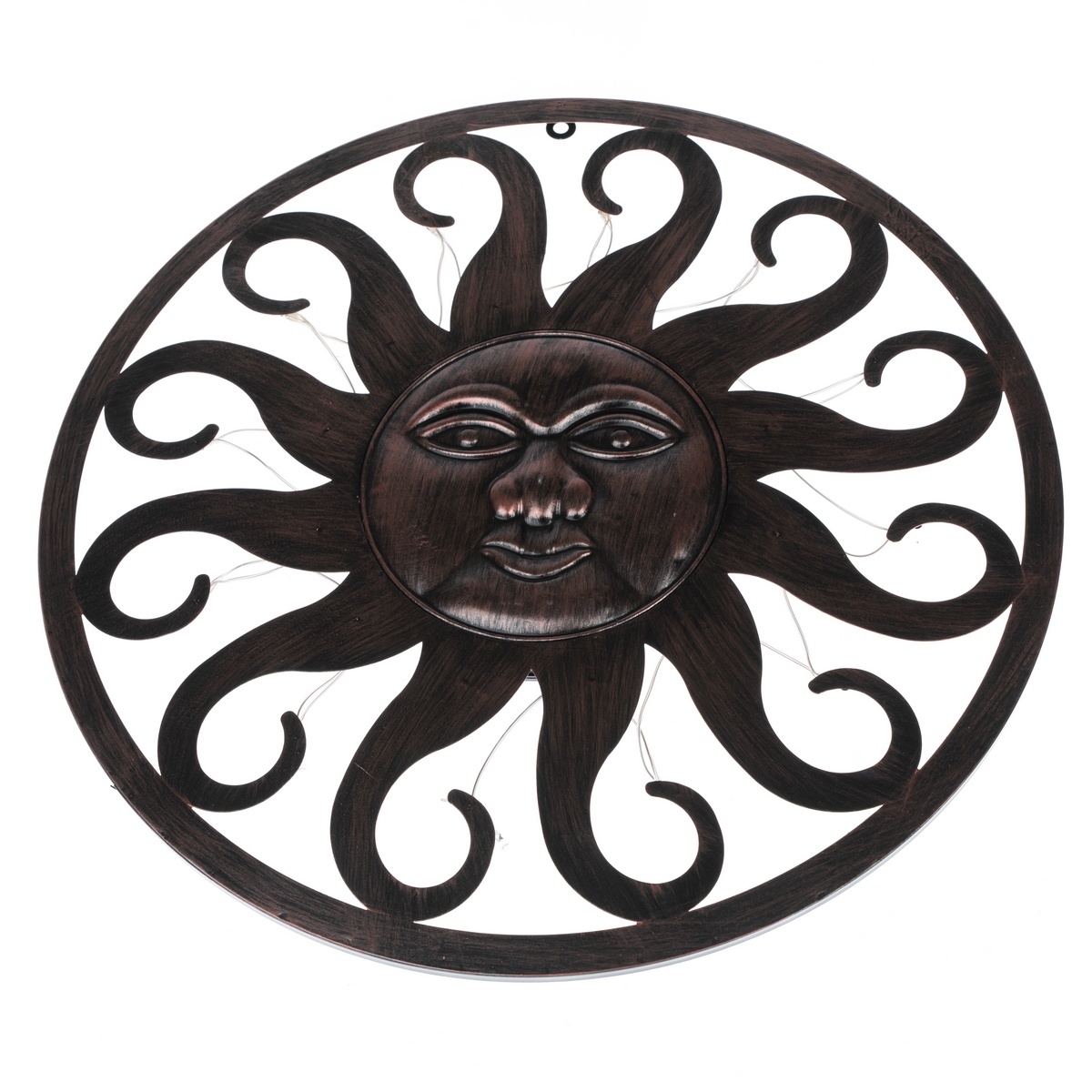 Kovová nástěnná dekorace s LED světlem Kovová nástěnná dekorace s LED světlem